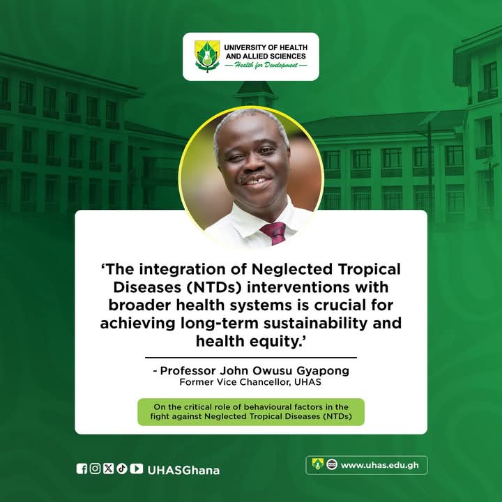 Prof <a href="/JGyapong/">John Gyapong</a> <a href="/ARUA_News/">ARUA</a> <a href="/UHASGhana/">UHAS</a>