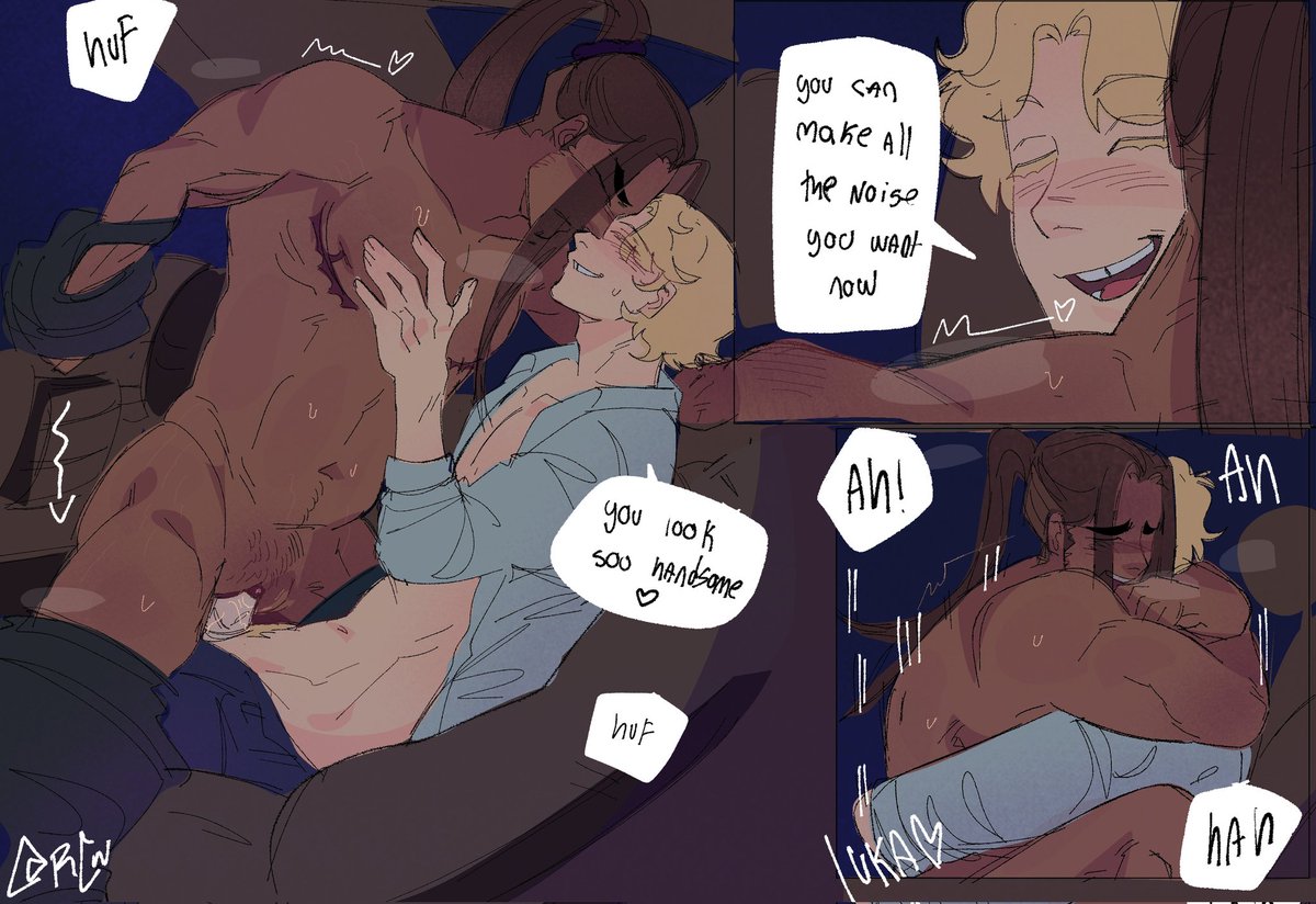 Ratscantw1's tweet photo. hyulukaweek day 4.... yaoi.... they needed to move cuz everyone was always hearing hyuna 

#HyuLukaWeek #hyuluka #ALNST https://t.co/Yi0iv59qnt