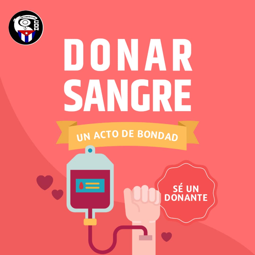 ¿Sabías que si donas sangre 🩸salvas tres vidas? ❤️🇨🇺

Salva una vida❤️🇨🇺 #DonarSangreSalvaVidas #CDRCuba