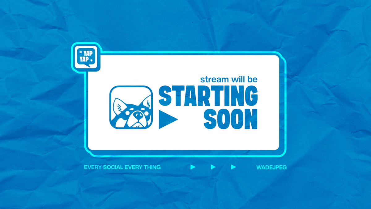 wadejpeg's tweet image. redesigned my stream assets!