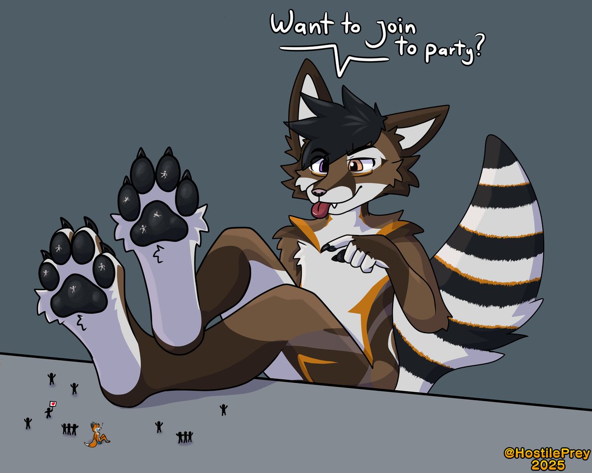 A lot of tinys is having fun in my beans. Although some of these little ones have been stuck to my paws for a long time. Should I start to worry?

Anyways I think <a href="/HostilePrey/">HostilePrey</a> want to join party... you are a good artist.  You deserve that.
