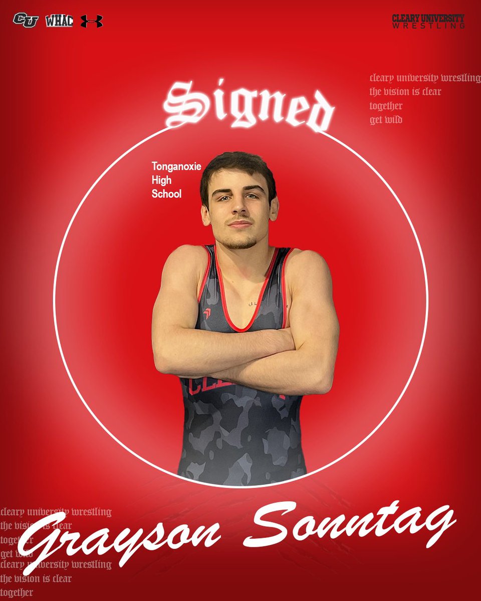 Made it official! 🖋️ Excited to add Grayson to the Cleary Wrestling Family! 
#Together | #GetWild | #TheVisionIsClear