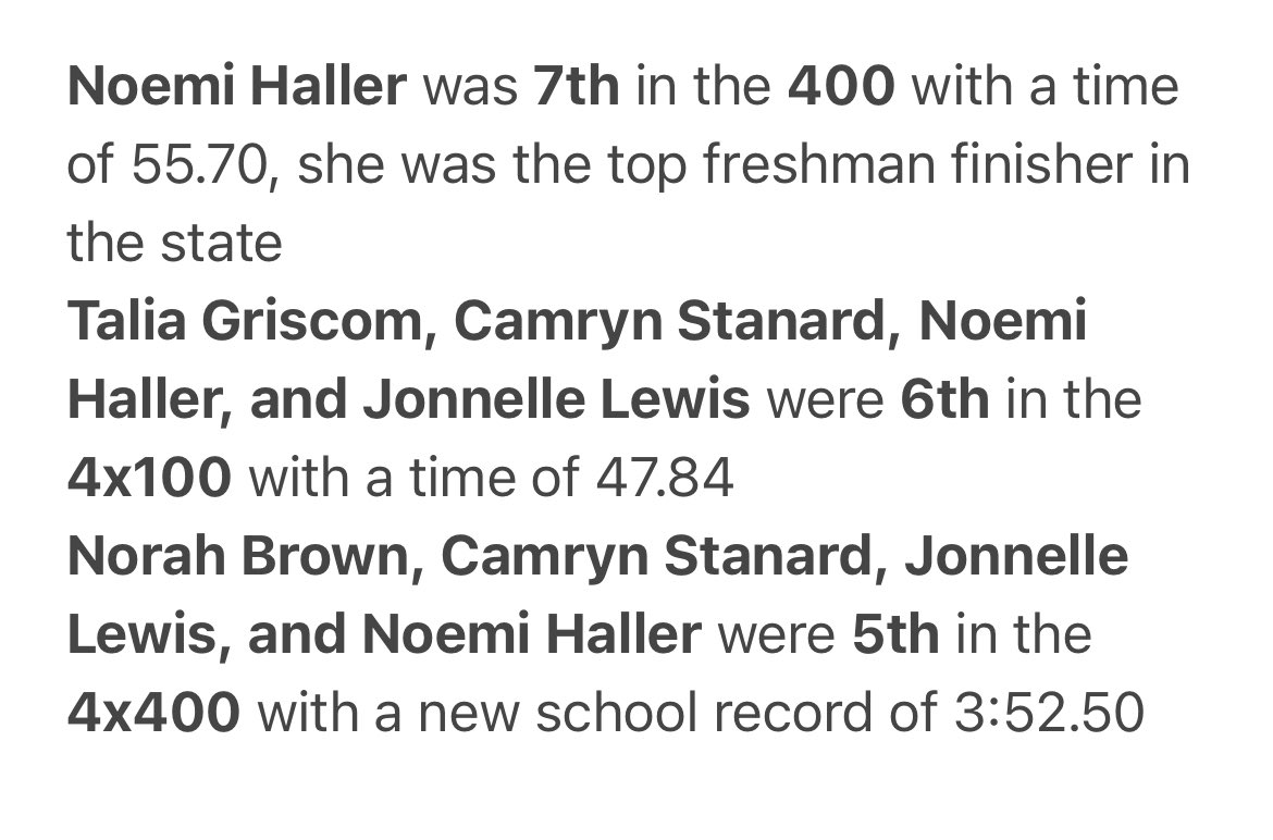 coachcaithess's tweet photo. What a day for these girls! Made the podium at the NJ Meet of Champions in all three of their events. 5th in the 4x400, 6th in the 4x100, and Noemi Haller was 7th in the 400. We couldn’t be prouder of them! Go Dragons! 🔥 🔴 ⚫️ https://t.co/VPLiwFqmJF