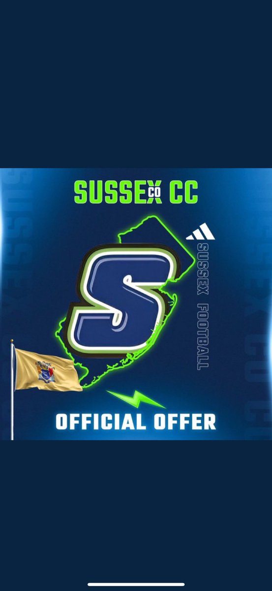 Blessed to receive an offer from sussex thank you <a href="/Coach_C_Fisher/">C_Fisher_</a> 
<a href="/7LHSFootball/">Seven Lakes Football</a>