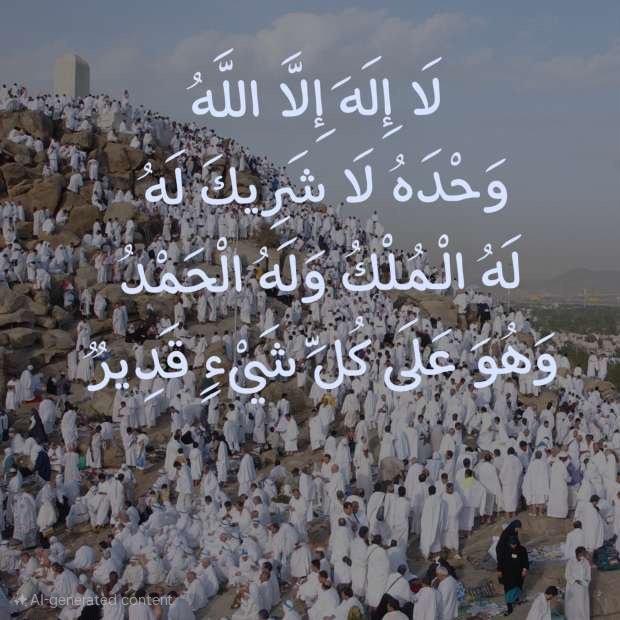 DuaaAndAzkar's tweet photo. The Prophet ﷺ said:
“The best supplication is that on the day of ‘Arafa, and the best thing which I and the prophets before me have said is:

‘There is no god but Allah alone who has no partner; to Him belongs the dominion, to Him praise is due, and He is omnipotent’.’’ https://t.co/IzMtqH9KzM