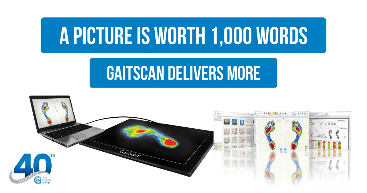 OrthoticGroup's tweet photo. “Worth a thousand words”? GaitScan delivers more.

Give your patients a visual look at how their gait affects alignment, pressure points, and long-term outcomes. It’s an objective tool to support your diagnosis and boost patient understanding. #Podiatry #GaitAnalysis #Orthotics https://t.co/XDbESYNoZJ