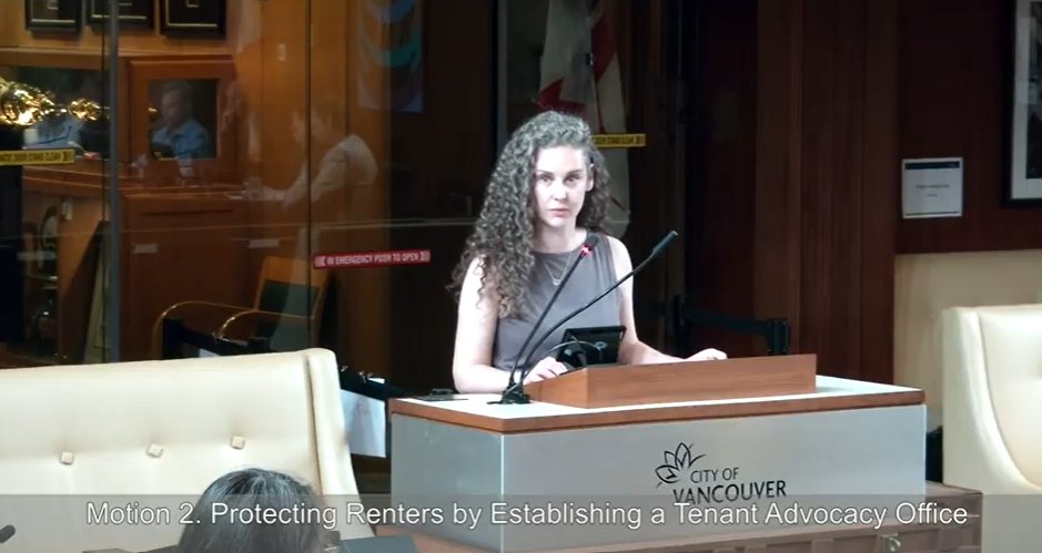 First United (@firstuniteddtes) on Twitter photo Today we spoke at Council in favour of <a href="/Lucyincanada/">Lucy Maloney</a>'s motion to reinstate the Tenant Advocacy Office. While the motion didn't pass, we are not discouraged. We will continue to speak truth to power and defend tenants rights and access to services, and pursue justice. #vanpoli Today we spoke at Council in favour of <a href="/Lucyincanada/">Lucy Maloney</a>'s motion to reinstate the Tenant Advocacy Office. While the motion didn't pass, we are not discouraged. We will continue to speak truth to power and defend tenants rights and access to services, and pursue justice. #vanpoli