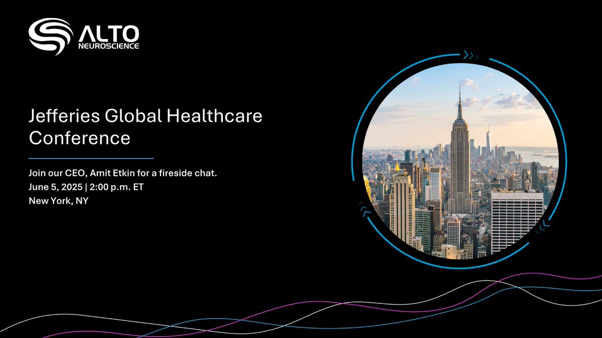 Are you attending the <a href="/Jefferies/">Jefferies</a> Global Healthcare Conference? Our CEO, <a href="/AmitEtkin/">Amit Etkin</a>  will be participating in a fireside chat to discuss recent updates. #JefferiesHealthcare​

Tune in here: wsw.com/webcast/jeff31…