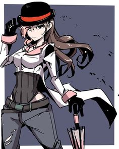 She's just standing here....

M E N A C I N G L Y!~ ♥