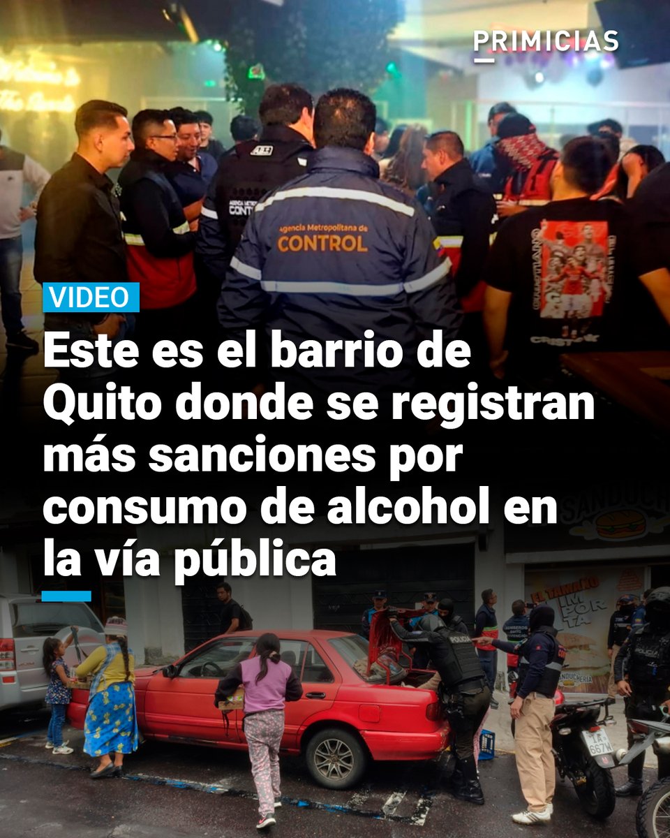 #VIDEO | La Agencia Metropolitana de Control ha retirado más de 7.000 bebedores callejeros en los primeros cinco meses de 2025.. Además, se han decomisado 5.676 litros de alcohol. prim.ec/Qpb950W4w9q