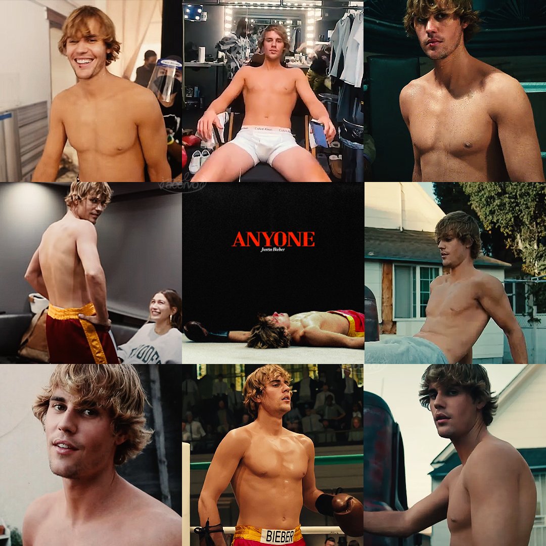 justin bieber nos bastidores de anyone 🥵