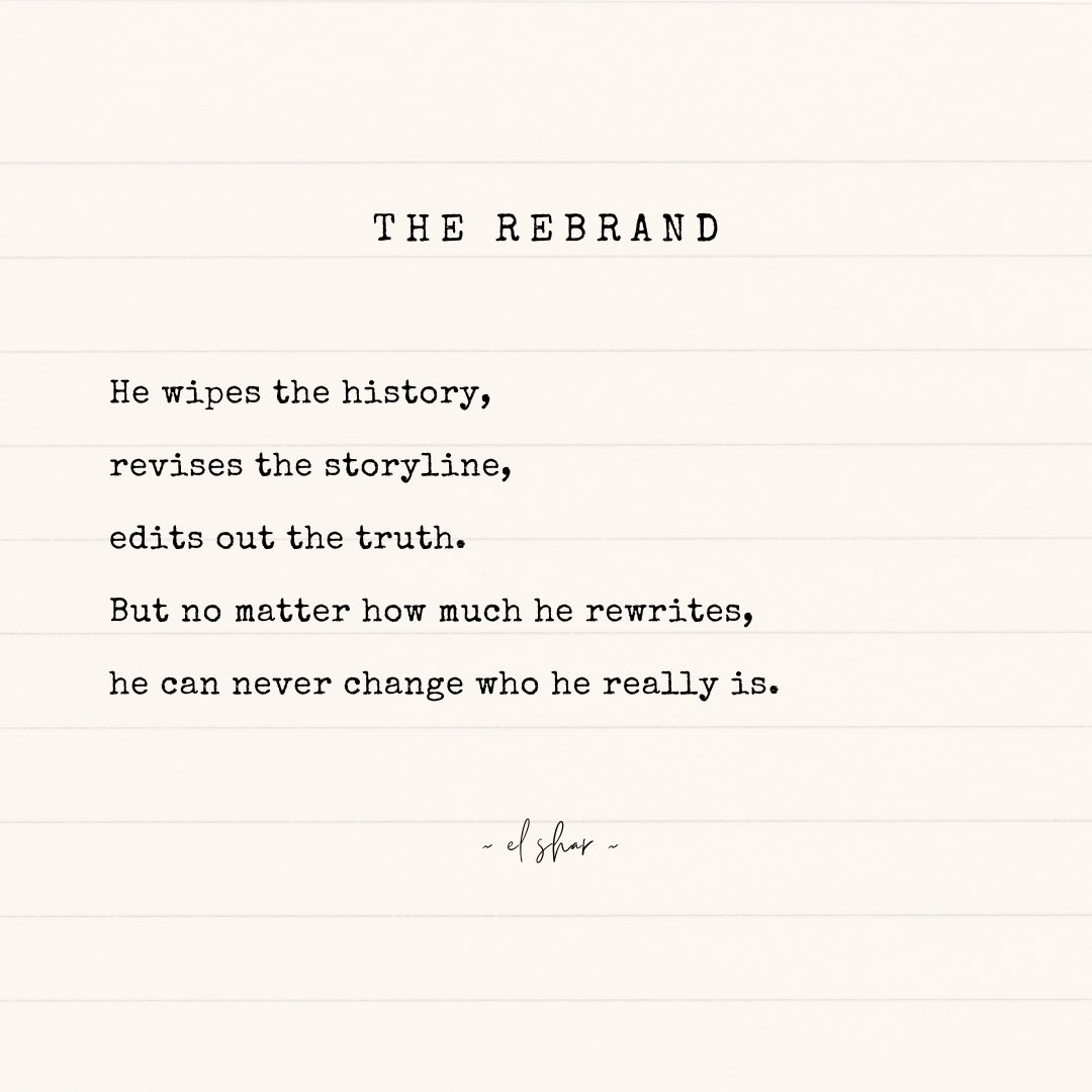 SheLeftForHer's tweet photo. Him Trying to Rewrite the Past Online 

You can delete the past, but the truth always reloads. #TryAgain 💅🏽 

#Breakup #HealingJourney #Poem #Poetry #Narcissist #Trauma #WritersOfTwitter #WritingCommunity https://t.co/IoL1d3xDdU