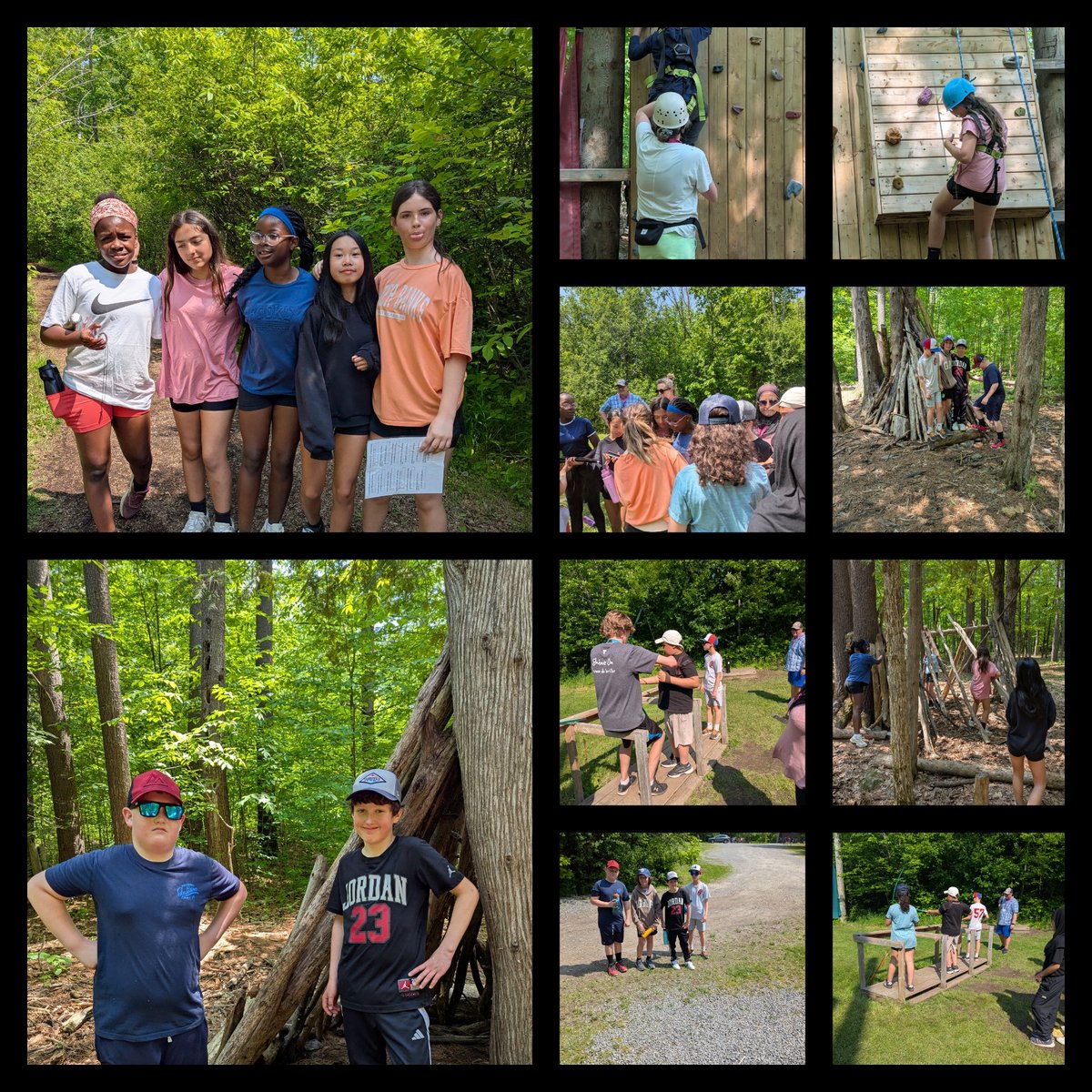 Amy Nesbitt (she/her) (@amynesbitt1) on Twitter photo What an amazing day of collaboration, outdoor learning, and memories made for our Grade 6 end of year trip to Y Camp BonneEnfant. Shelter building, high ropes, archery, and orienteering are just some of the activities we enjoyed. #ocsbOutdoors What an amazing day of collaboration, outdoor learning, and memories made for our Grade 6 end of year trip to Y Camp BonneEnfant. Shelter building, high ropes, archery, and orienteering are just some of the activities we enjoyed. #ocsbOutdoors