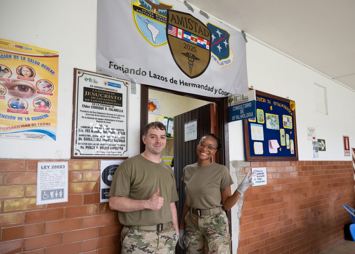 AFSOUTH's tweet image. "Amistad," meaning "friendship" in Spanish, reflects a mission rooted in trust, collaboration and a commitment to healthcare throughout the region.
Learn more 👇
afsouth.af.mil/News/Article-D…