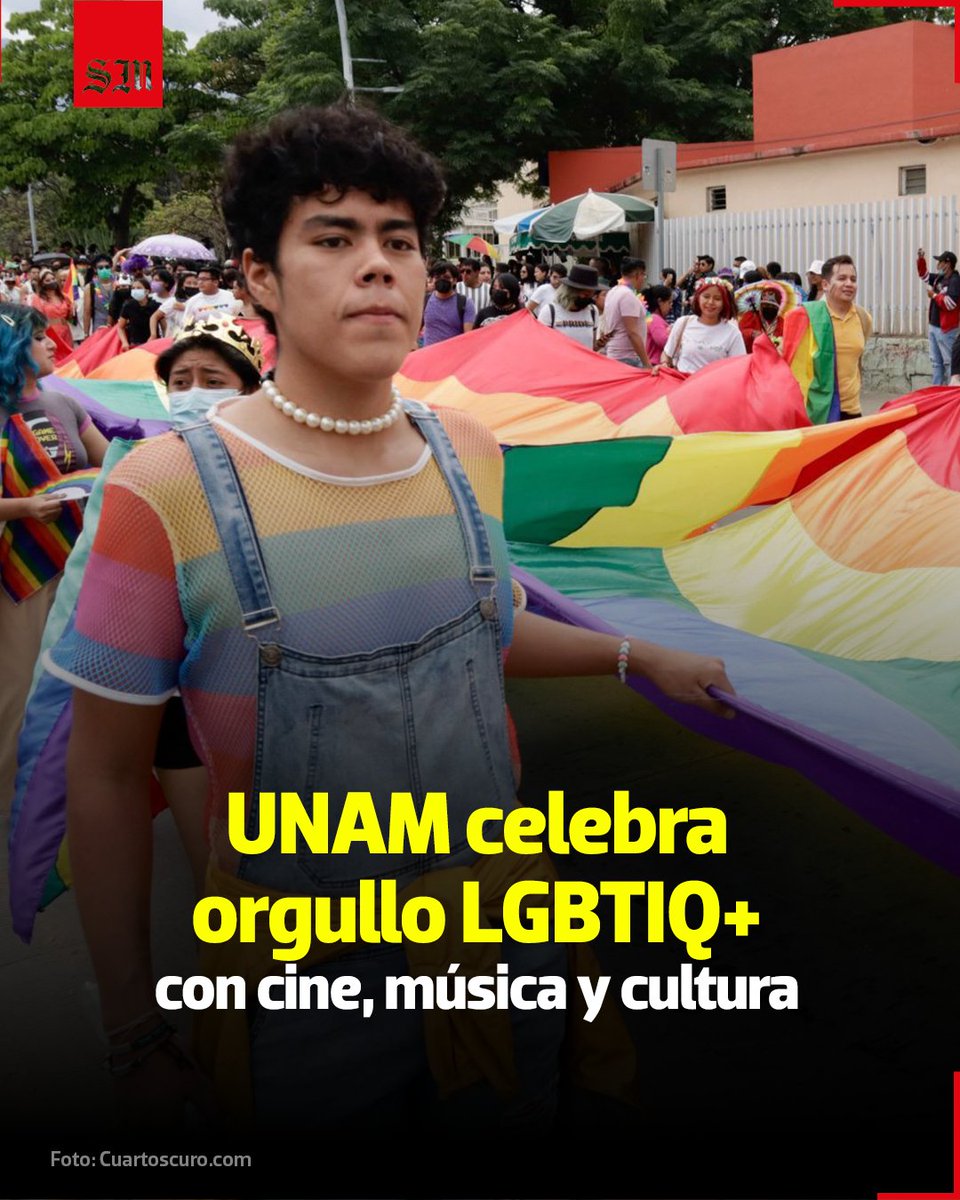 🏫🏳️‍🌈 La #UNAM celebra el mes del #orgullo gay con música, cultura, cine y más de 150 actividades gratuitas virtuales y presenciales en diversos espacios.

solde.mx/4kQ0Vjg

📷 Cuartoscuro.com