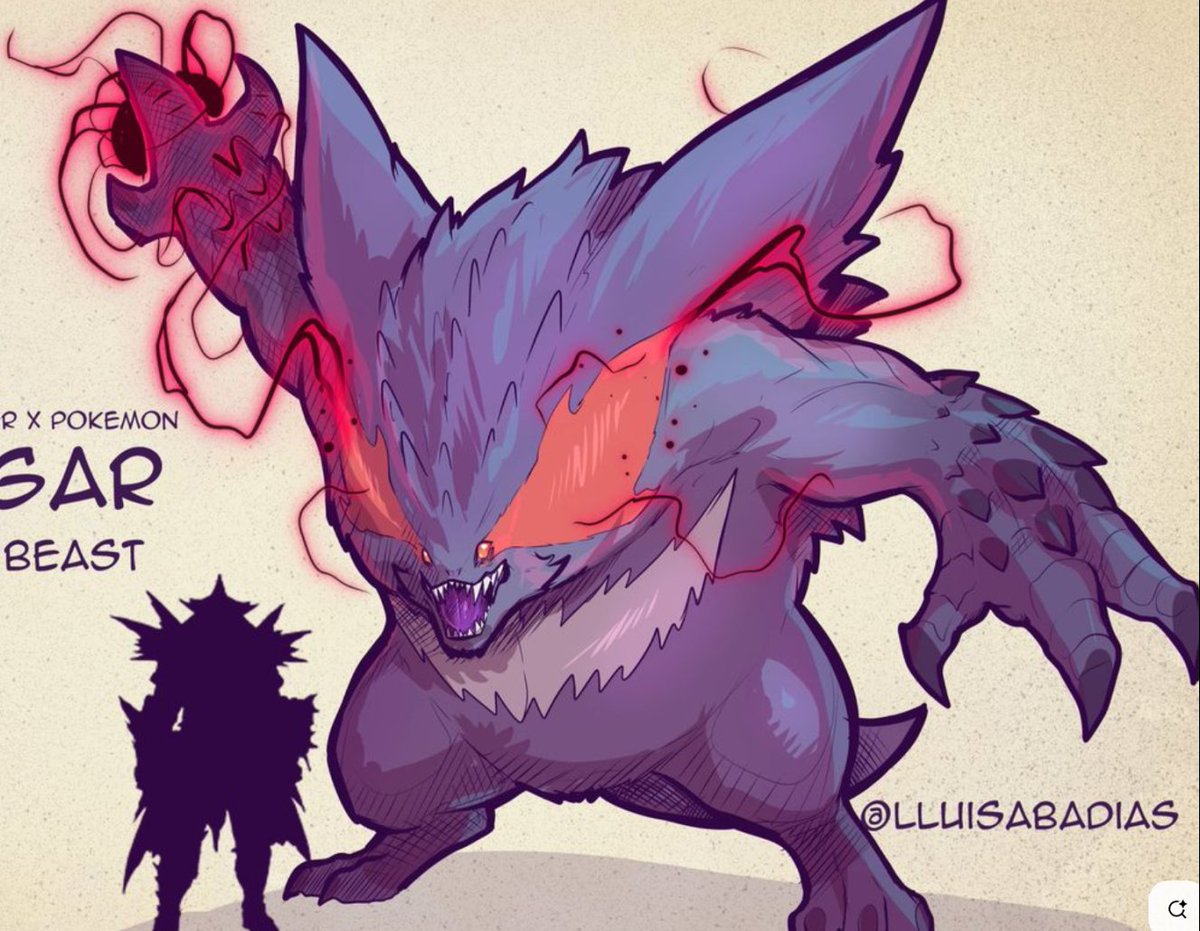 #gengar X #MonsterHunter  #pokemon update. #concept by <a href="/LluisAbadias/">Laser 'Lizard' LLUIS</a>