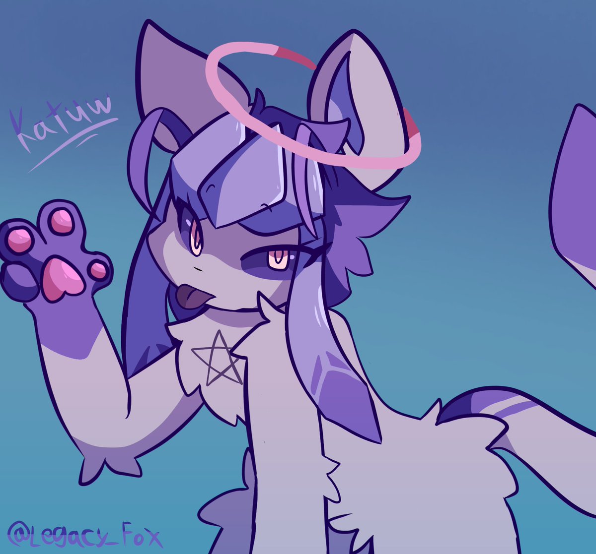 Art for <a href="/katuwice/">katuw.bsky.social</a> thanks for buying Deltarune ch 3 and 4 for me :3