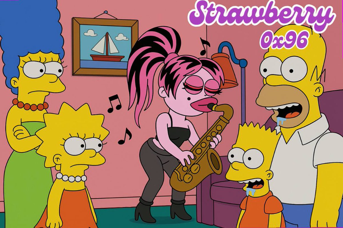 Lisa wasn’t ready for this kind of jazz… 🎷🍓

Marge is fuming.
Bart and Homer are drooling.
Strawberry just stole the show at 0x96.

$BERRY is breaking into every living room—one sax solo at a time.

#Strawberry #0x96 #BERRYonTheMove #TheSimpsons