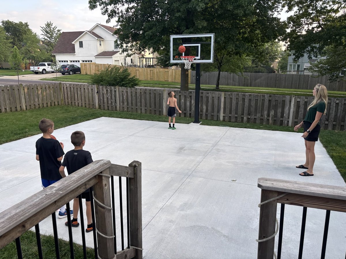 Just a summer night working on what we learned at the SMS Bball camp