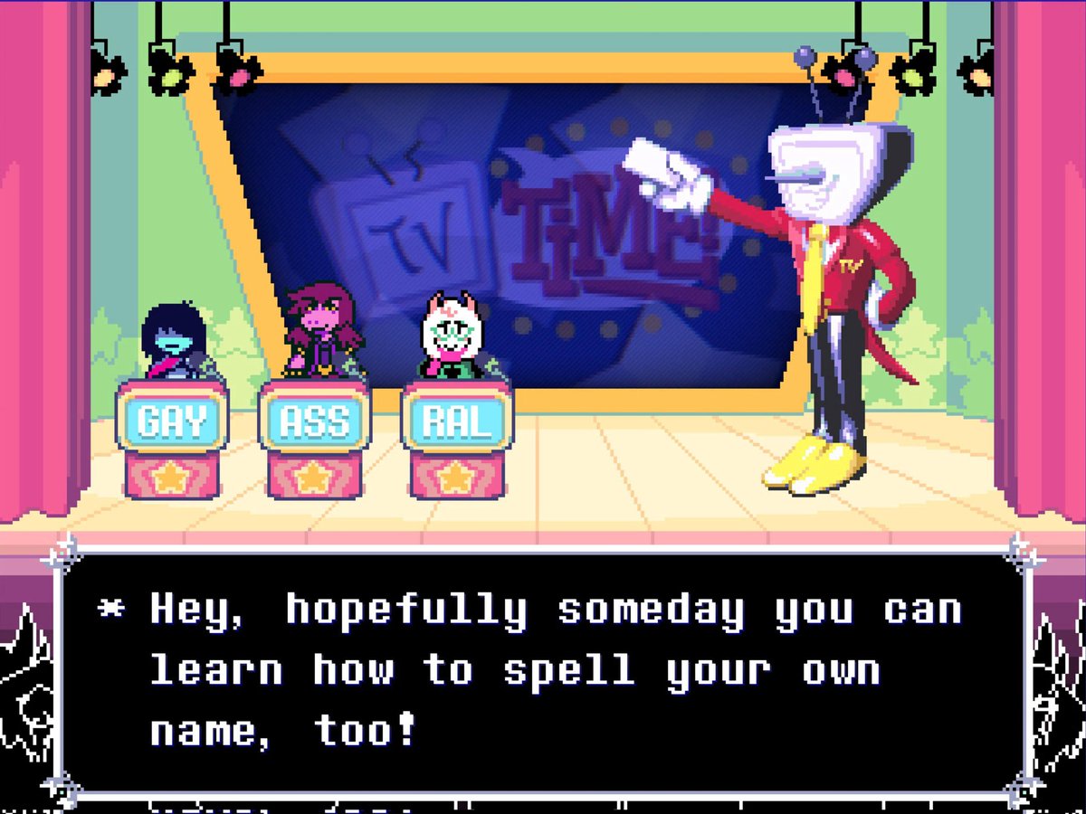 Deltarune chapter 3 ⚠️

We share a braincell