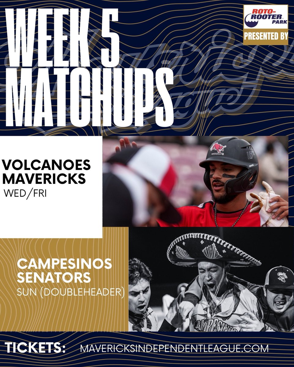 Here are our weekly matchups with the schedule change! Friday’s 1 PM game between the Campesinos and Senators has been moved to Sunday for a double header!