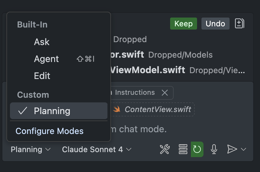 Pierce Boggan (@pierceboggan) on Twitter photo Now in <a href="/code/">Visual Studio Code</a> Insiders: Define custom modes with their own prompts and tools. Create your own with `Chat: New Mode File` command. Now in <a href="/code/">Visual Studio Code</a> Insiders: Define custom modes with their own prompts and tools. Create your own with `Chat: New Mode File` command.