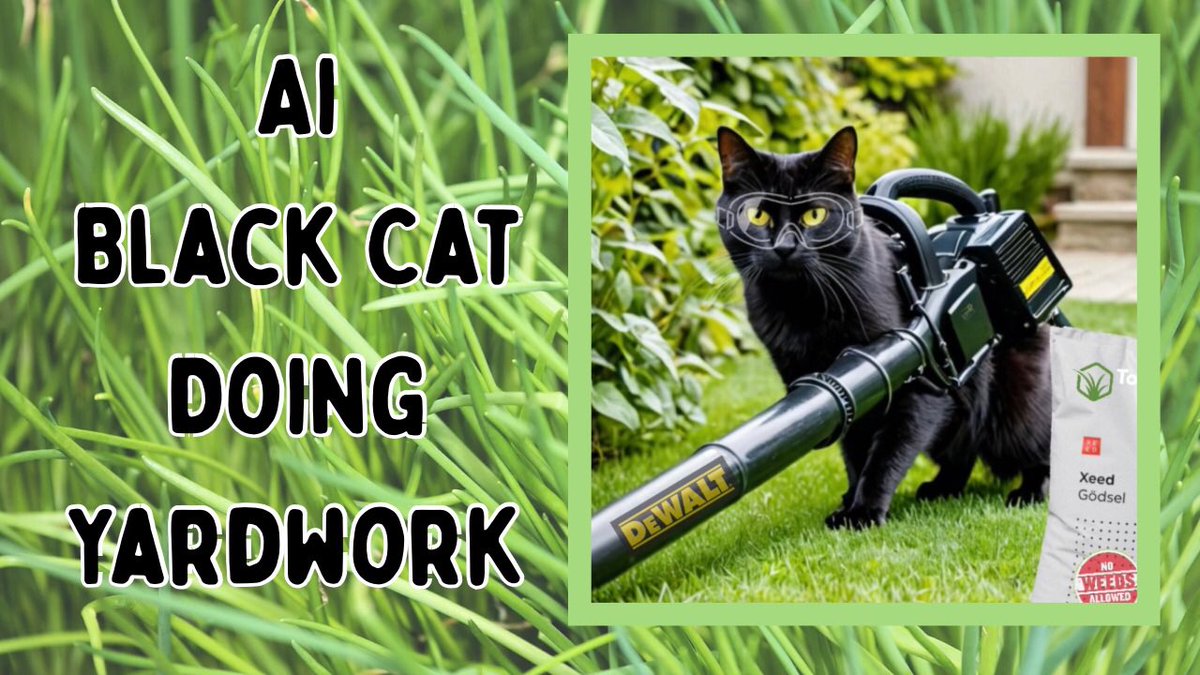 1949) Ai Black Cat Doing Yard work (Ai Image) youtu.be/e-mZreJSu6k?si… via <a href="/YouTube/">YouTube</a>