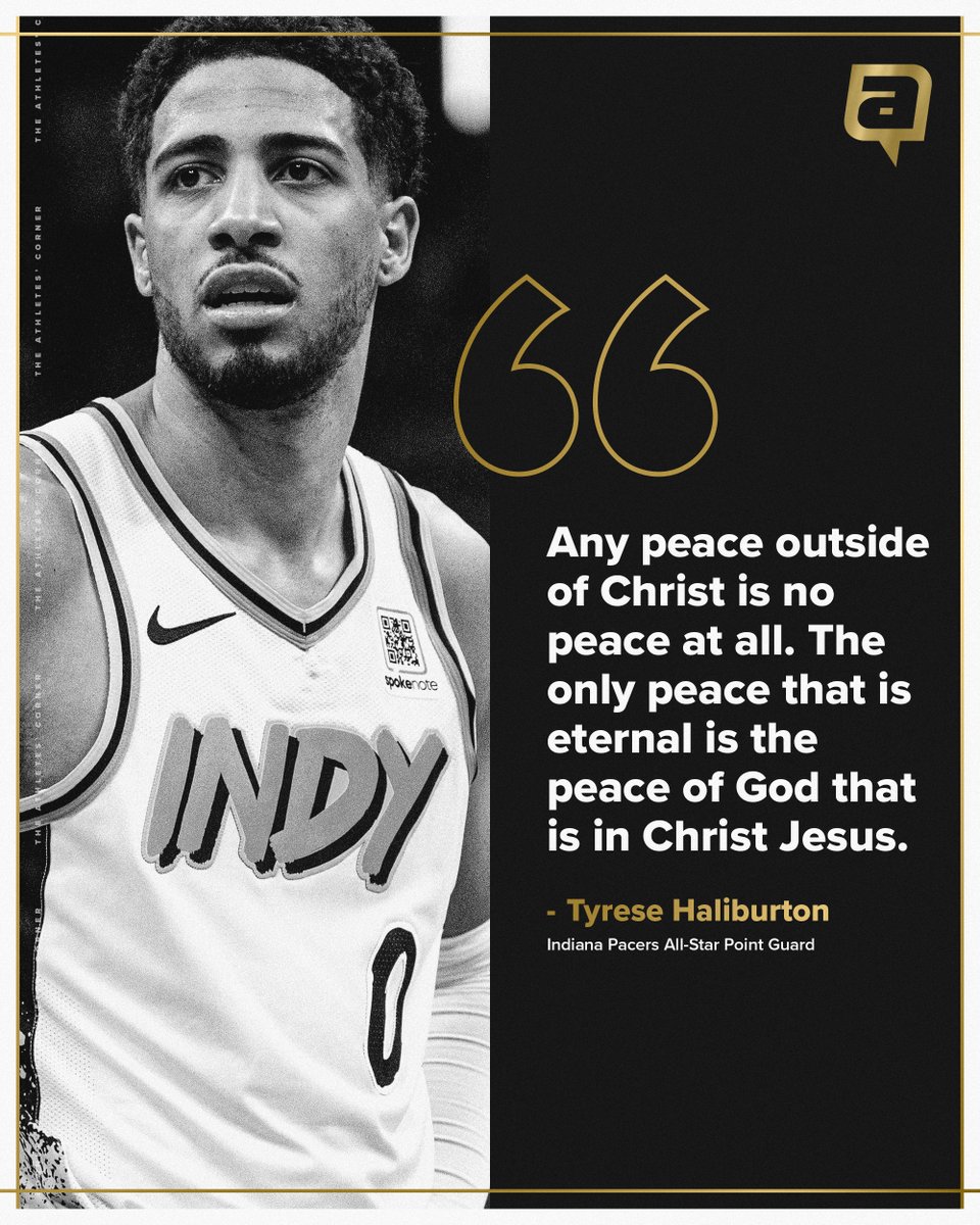 The Athletes' Corner (@athletescorner_) on Twitter photo On his rise to NBA stardom, <a href="/TyHaliburton22/">Tyrese Haliburton</a> continues to be outspoken about his faith and relationship with Jesus.
Above all else, honor HIM π On his rise to NBA stardom, <a href="/TyHaliburton22/">Tyrese Haliburton</a> continues to be outspoken about his faith and relationship with Jesus.
Above all else, honor HIM π