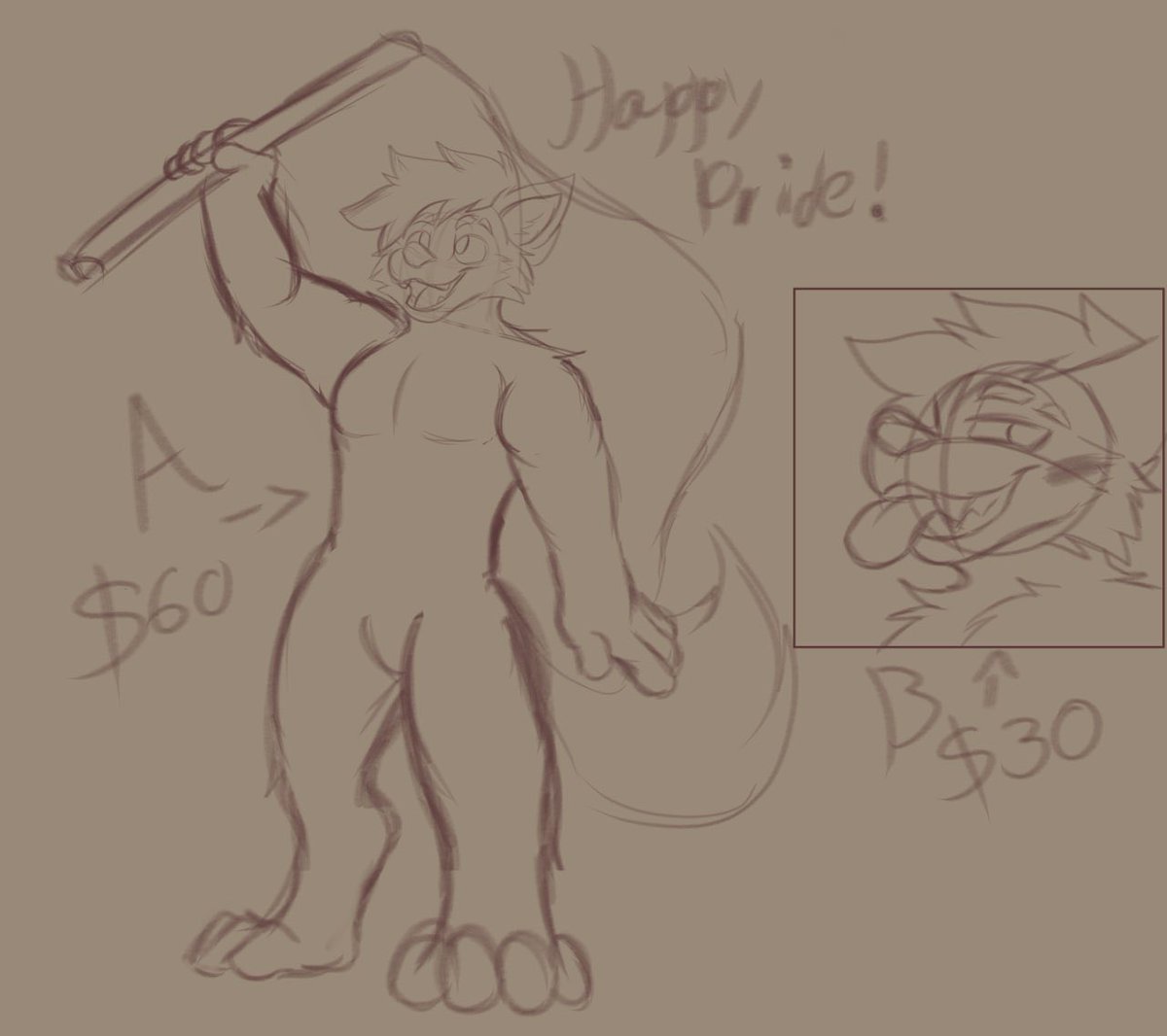 🏳️‍🌈Happy Pride!🏳️‍🌈

New Ych for pride has been made
Slot A Pride flag at $60
Slot B Pride Icon at $30
-Can be edited
-Any Gender and Species
-Can add small accesories