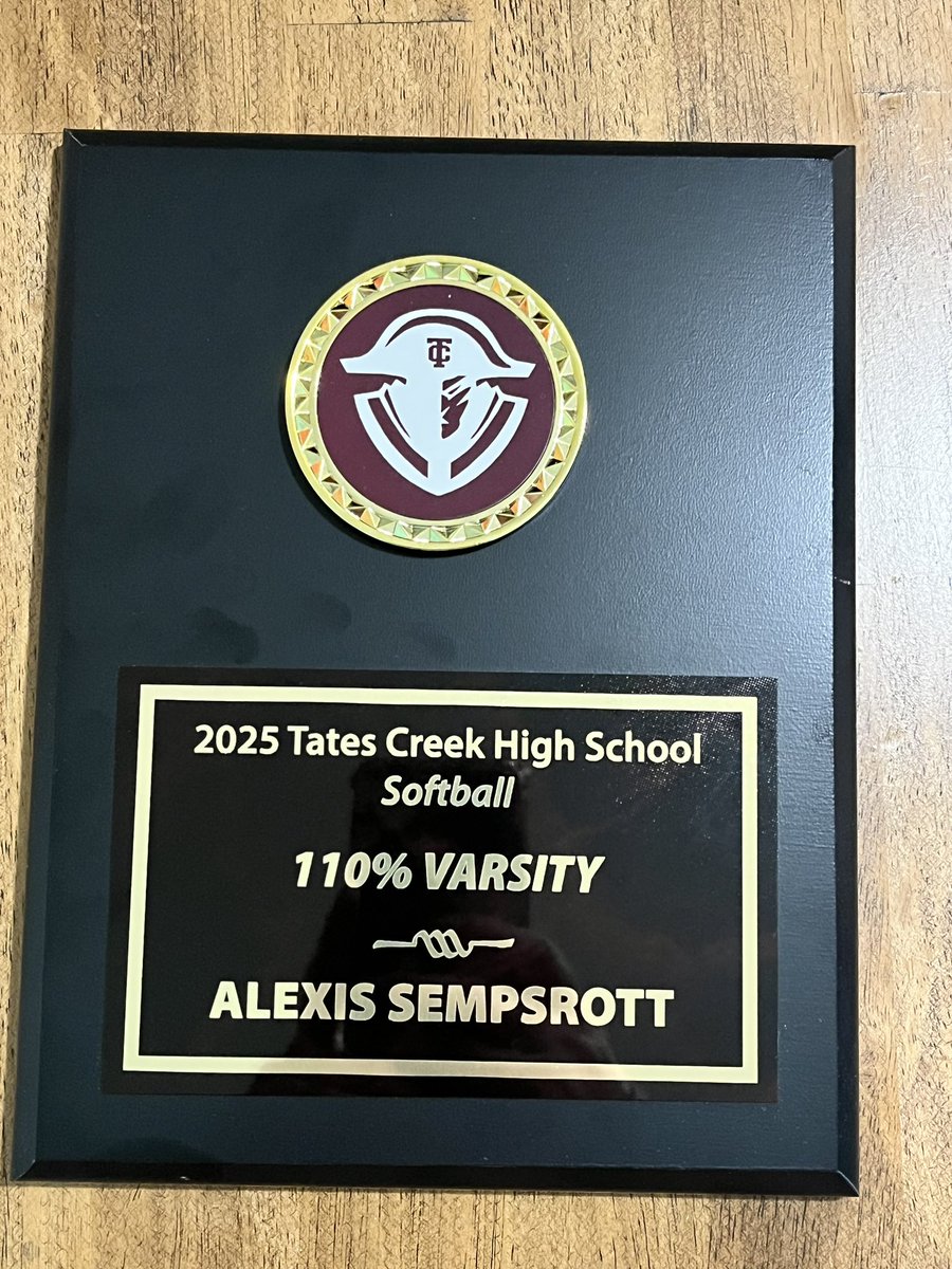 Grateful to receive three awards at our Tates Creek Softball Banquet for freshman of the year, highest GPA, and 110% Varsity award! Glad to have another season with my teammates and coaches in the books; looking forward to the next!! <a href="/SluggersBrewer/">Louisville Lady Sluggers Brewer 16U</a> <a href="/TCDORES1/">Tates Creek Athletics</a> <a href="/CoachParks6/">Coach Frank Parks Jr</a>