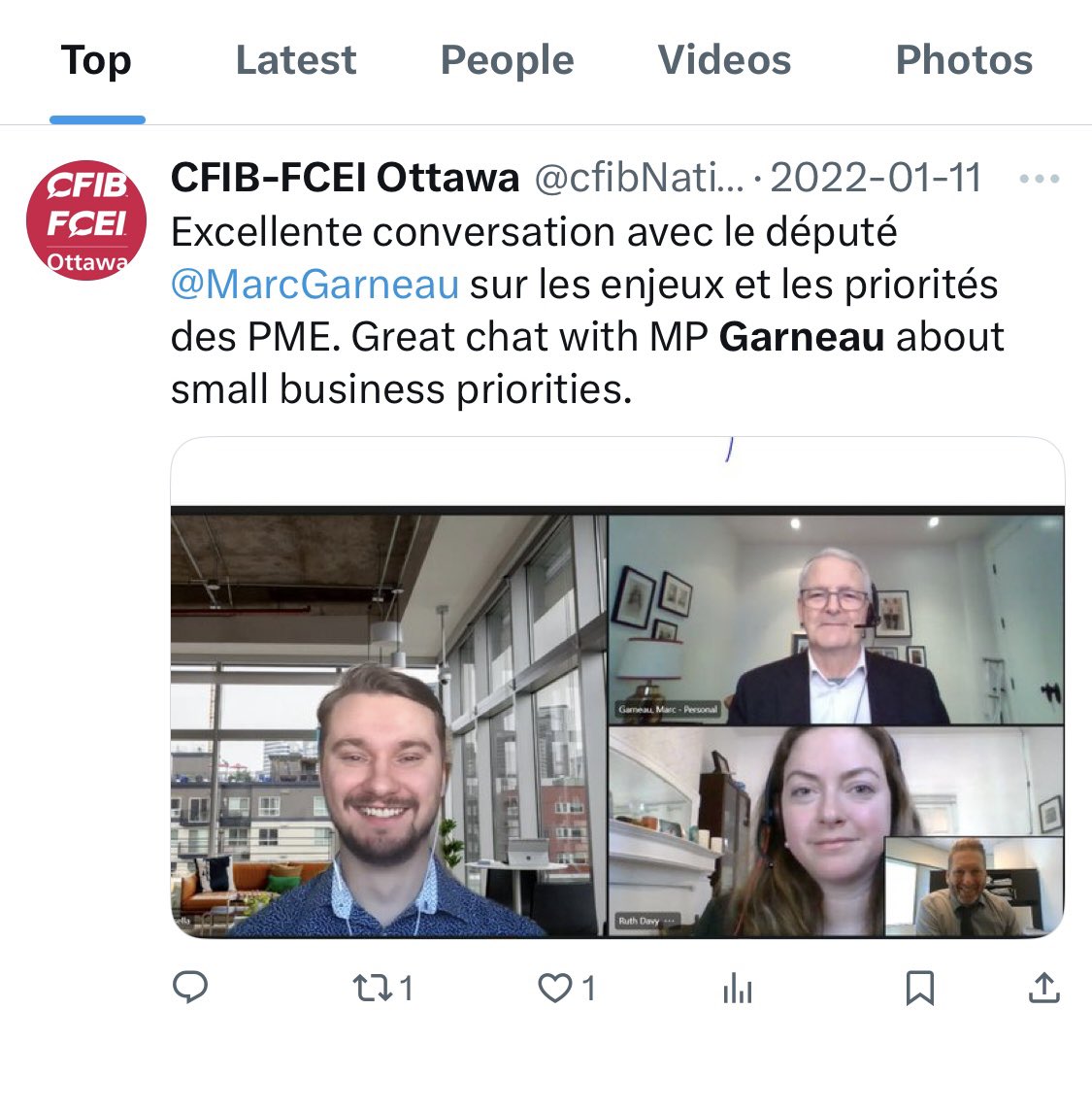 En 2022, avec des collègues, j’ai eu l’occasion de discuter avec <a href="/MarcGarneau/">Marc Garneau</a>. Un homme humble, gentil et intéressé par ce qu’on avait à lui présenter. Je suis triste d’apprendre son décès. Mes sincères sympathies à sa famille.