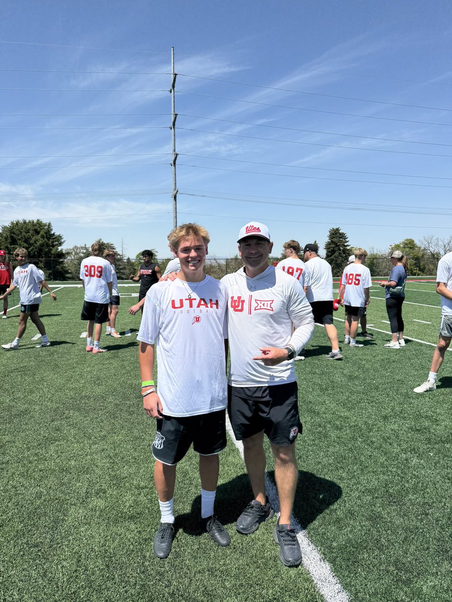BodeHammond13's tweet image. Had an great time at the Utah camp! Placed top 5 in kickoff and top 8 in punt! Thank you @Utah_Football for helping me out!
@Jp_kicker38 @JakeCookus @UteReef33