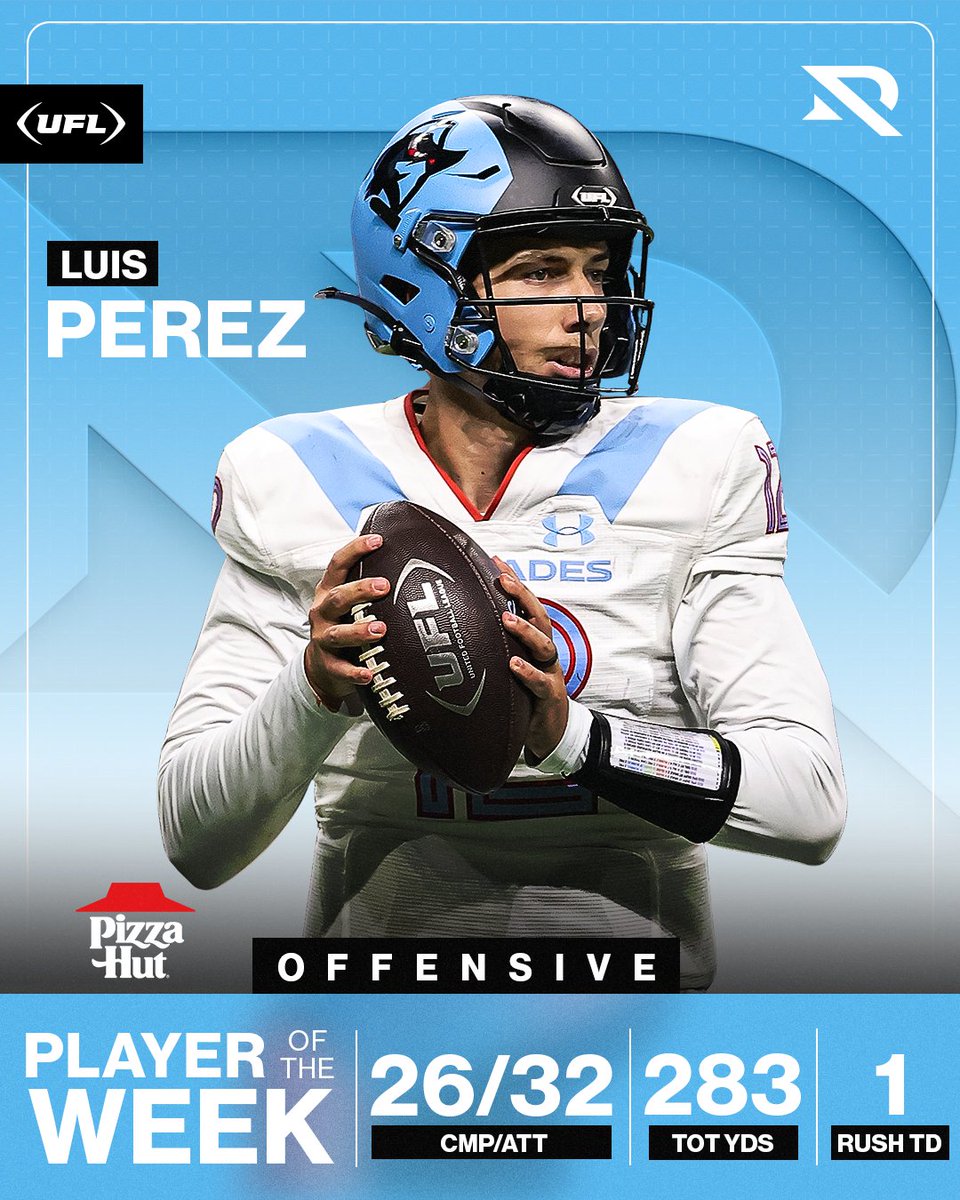 Luis Perez served up a hot performance in week 10, earning the @PizzaHut Offensive Player of the Week 🍕