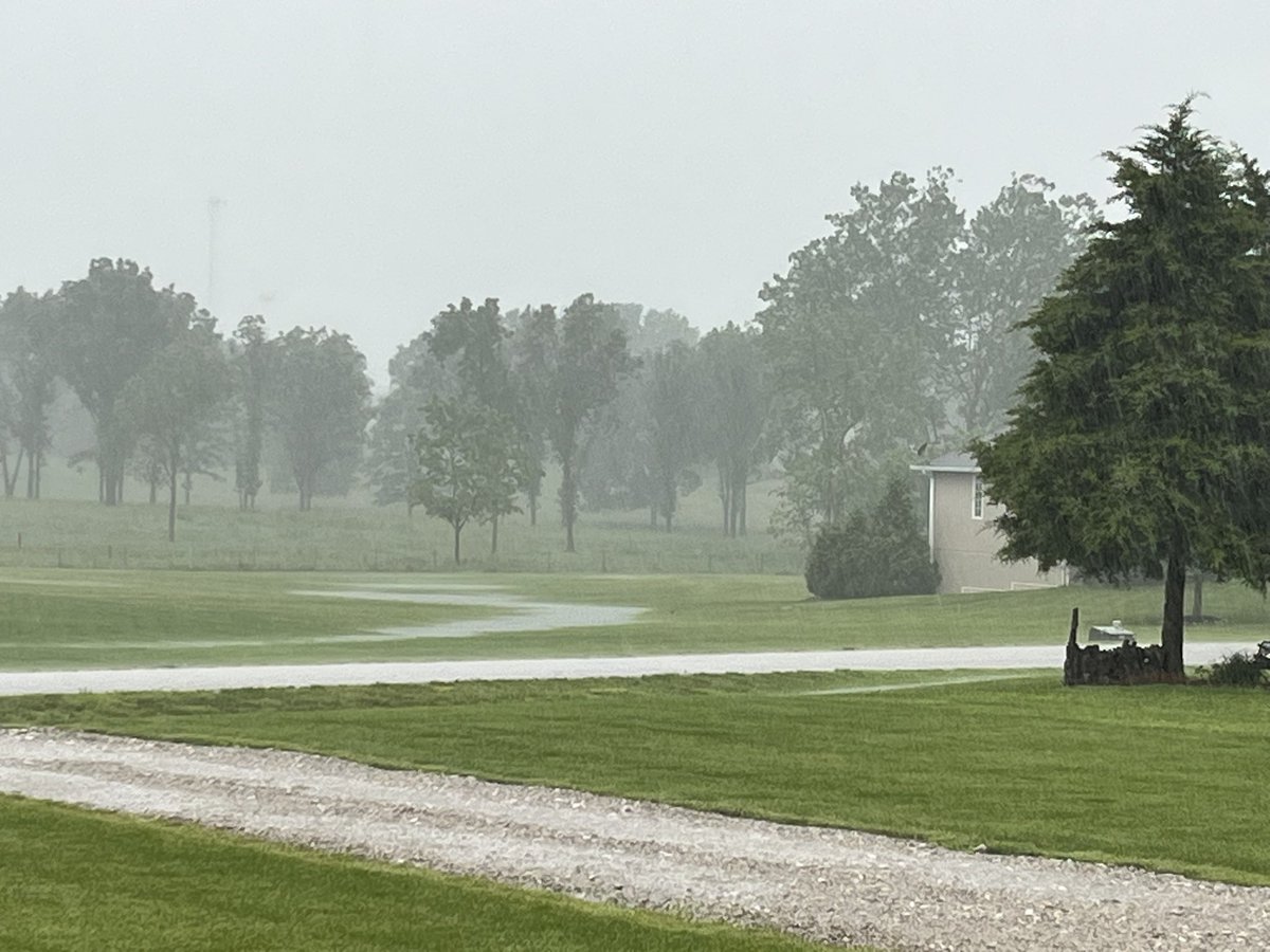 Sometimes you get a lawn chair, grab your computer, and get some work done in the truck bed watching the rain come in!