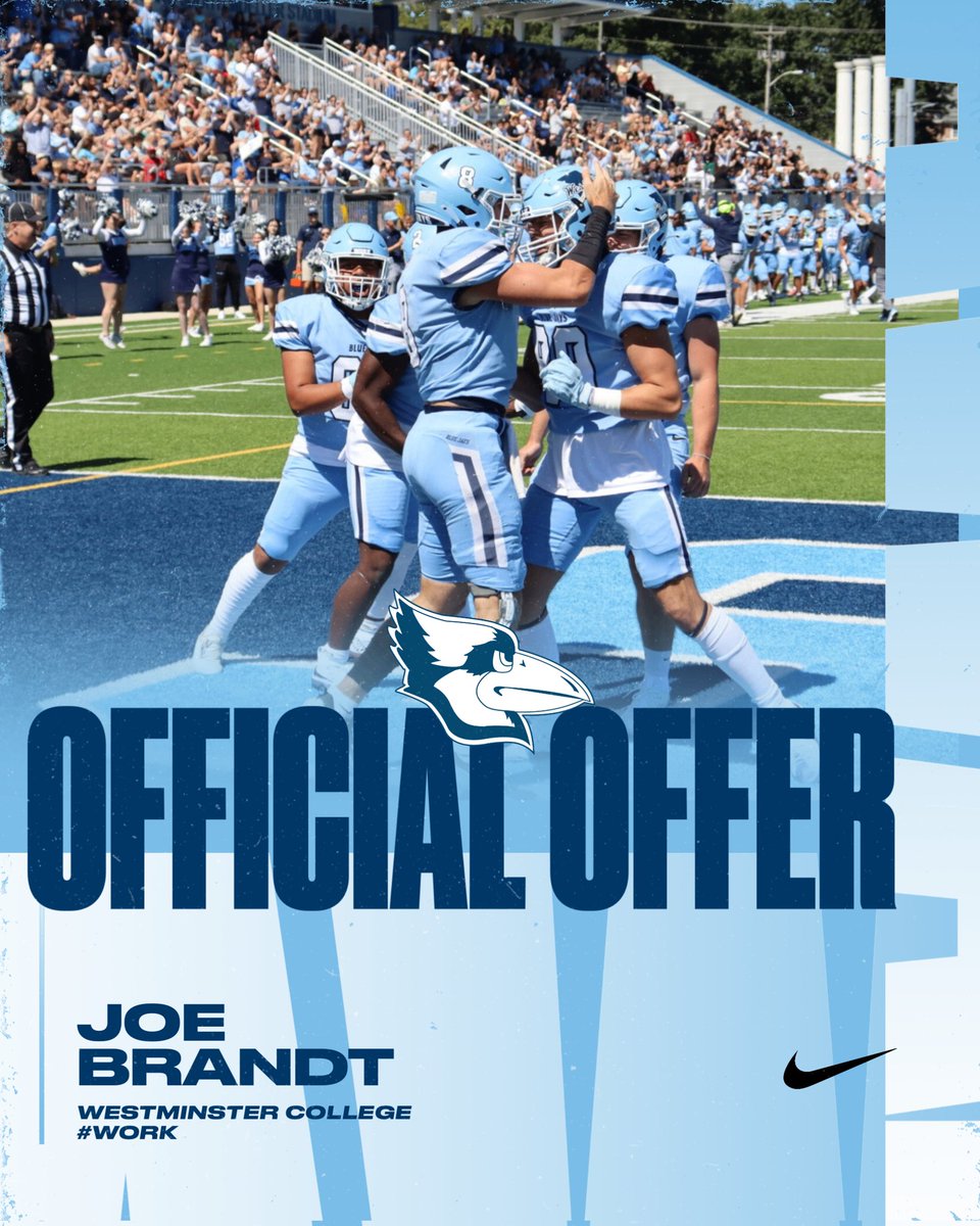 Joseph Brandt (@joebrandt20222) on Twitter photo After a great conversation with <a href="/CoachChambersJR/">Dana Chambers Jr.</a> I am beyond blessed to have received an offer from <a href="/WESTMOFB/">Westminster College Football</a> <a href="/CoachEstrada65/">Coach Estrada</a> After a great conversation with <a href="/CoachChambersJR/">Dana Chambers Jr.</a> I am beyond blessed to have received an offer from <a href="/WESTMOFB/">Westminster College Football</a> <a href="/CoachEstrada65/">Coach Estrada</a>