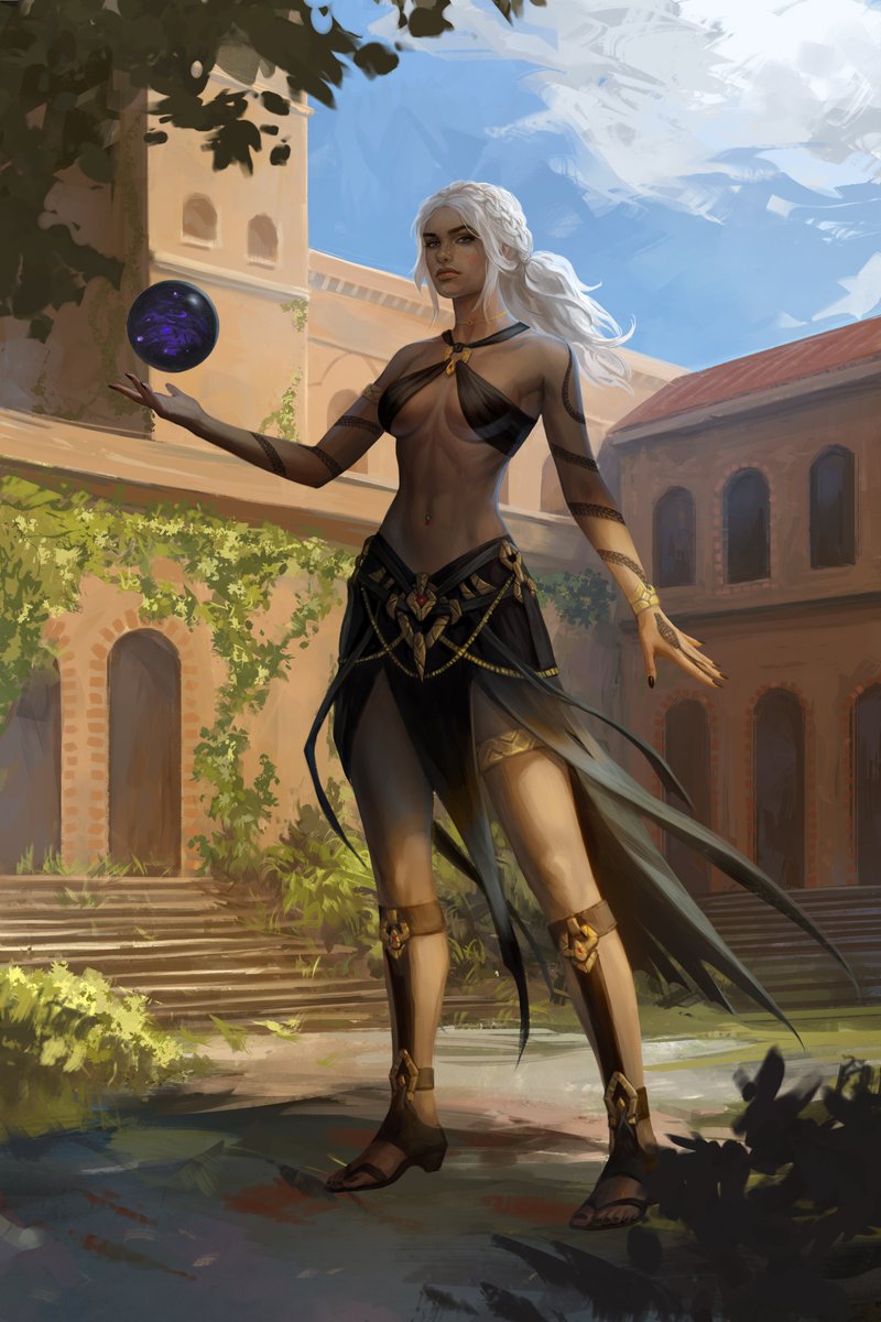 Elspeth Wendwhite 🌑
Original Character portrait 
#fantasyart