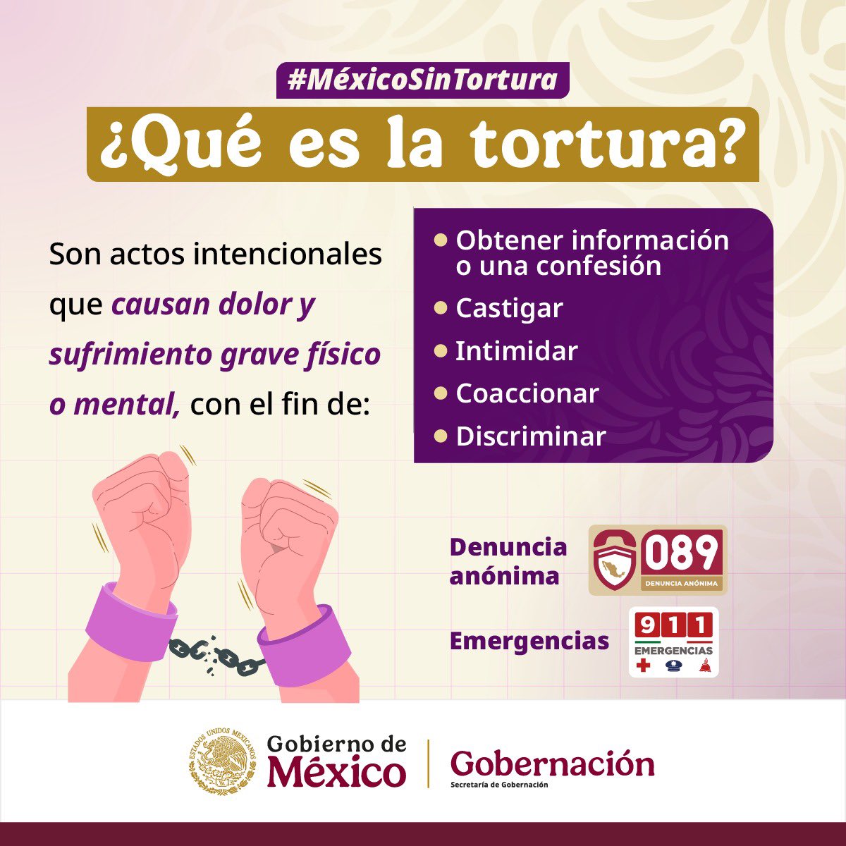 En el marco de la Estrategia contra la Tortura