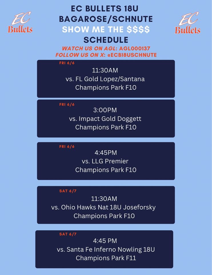 Shaniyah Gibson (@shaniyahgibson_) on Twitter photo so excited to finally hit the feild for our first tournament of the summer!! <a href="/ecb18uSchnute/">EC Bullets 18Gold Schnute/Bagarose</a> <a href="/dixson_erin/">Erin Dixson</a> <a href="/Coach_A_Mo/">coacн мoraleѕ</a> so excited to finally hit the feild for our first tournament of the summer!! <a href="/ecb18uSchnute/">EC Bullets 18Gold Schnute/Bagarose</a> <a href="/dixson_erin/">Erin Dixson</a> <a href="/Coach_A_Mo/">coacн мoraleѕ</a>