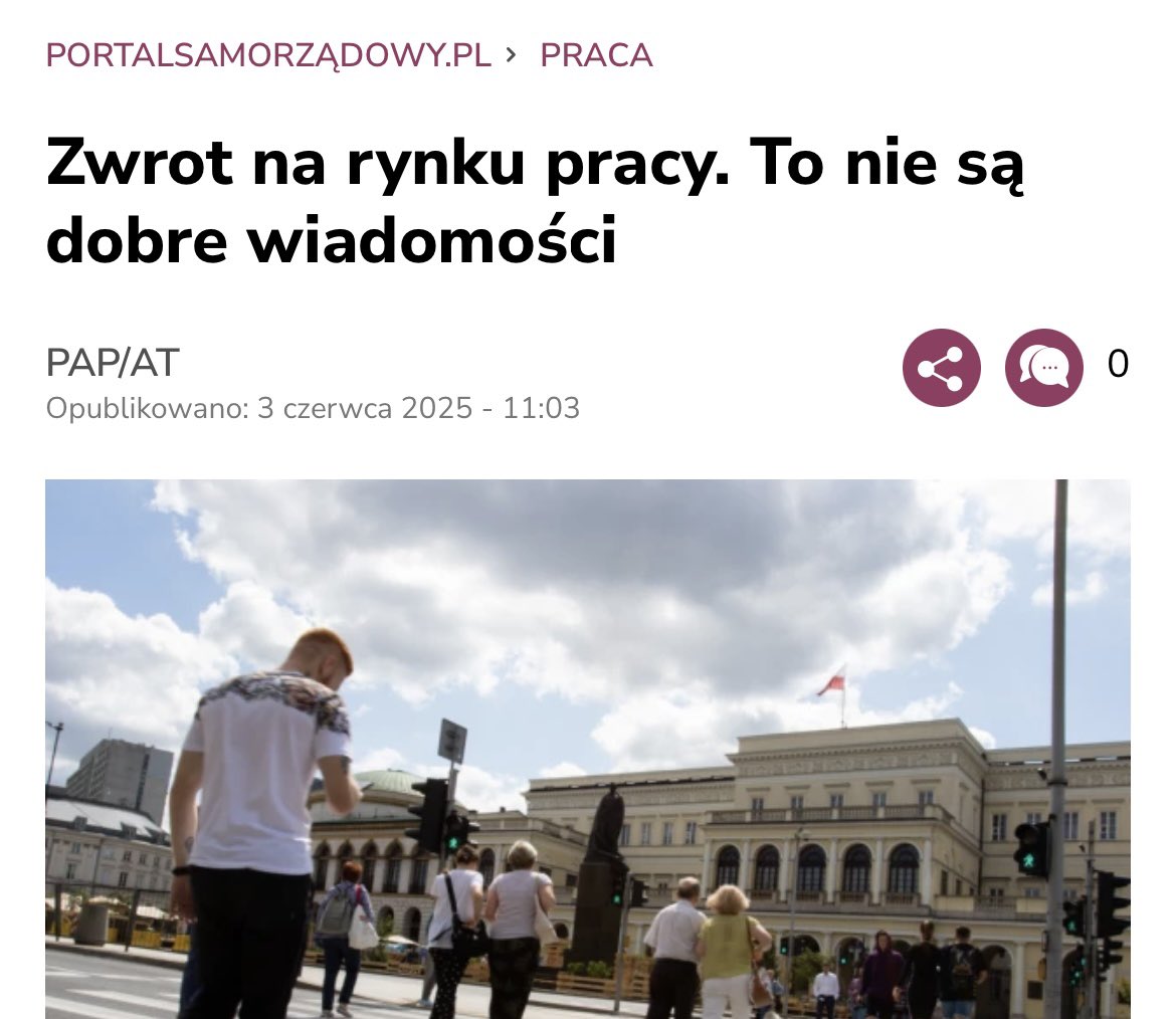 Dane unijnego Eurostatu: bezrobocie w Polsce rośnie. 

#TuskDoDymisji