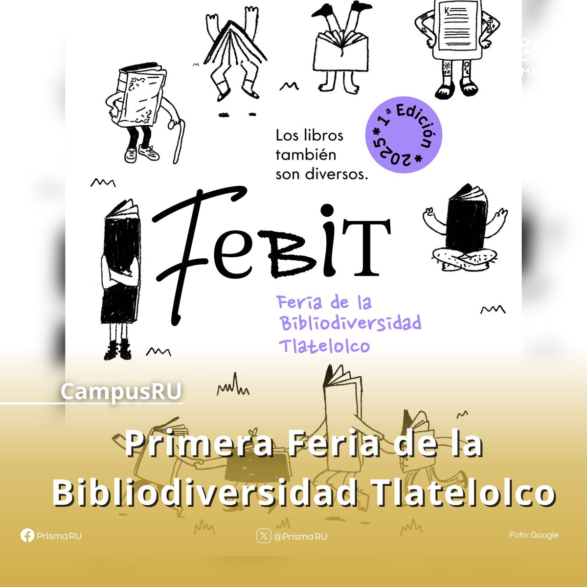 PrismaRU's tweet photo. 💠El @ccutlatelolco inaugura la Primera Feria de la Bibliodiversidad Tlatelolco #FeBiT | Nuestra compañera Cristina Godínez (@titinagc) nos comparte la información.
#RelatamosAlMundo🌎 #RadioUNAM 96.1 FM 📻 https://t.co/sVYPo0DRYM