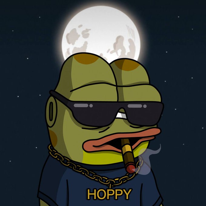 What is $HOPPY? 
The frog who didn’t ask to be famous, but who will end up on the moon 🚀