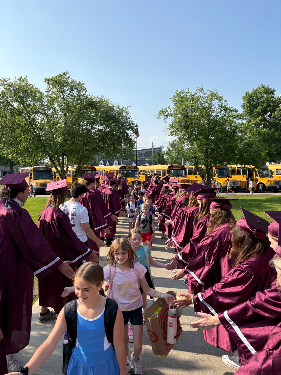 Today, the Class of 2025 seniors had the chance to walk the halls of their former elementary schools — and what a beautiful full-circle moment it was!  It was a special reminder of how far they’ve come and how quickly time flies.🎓