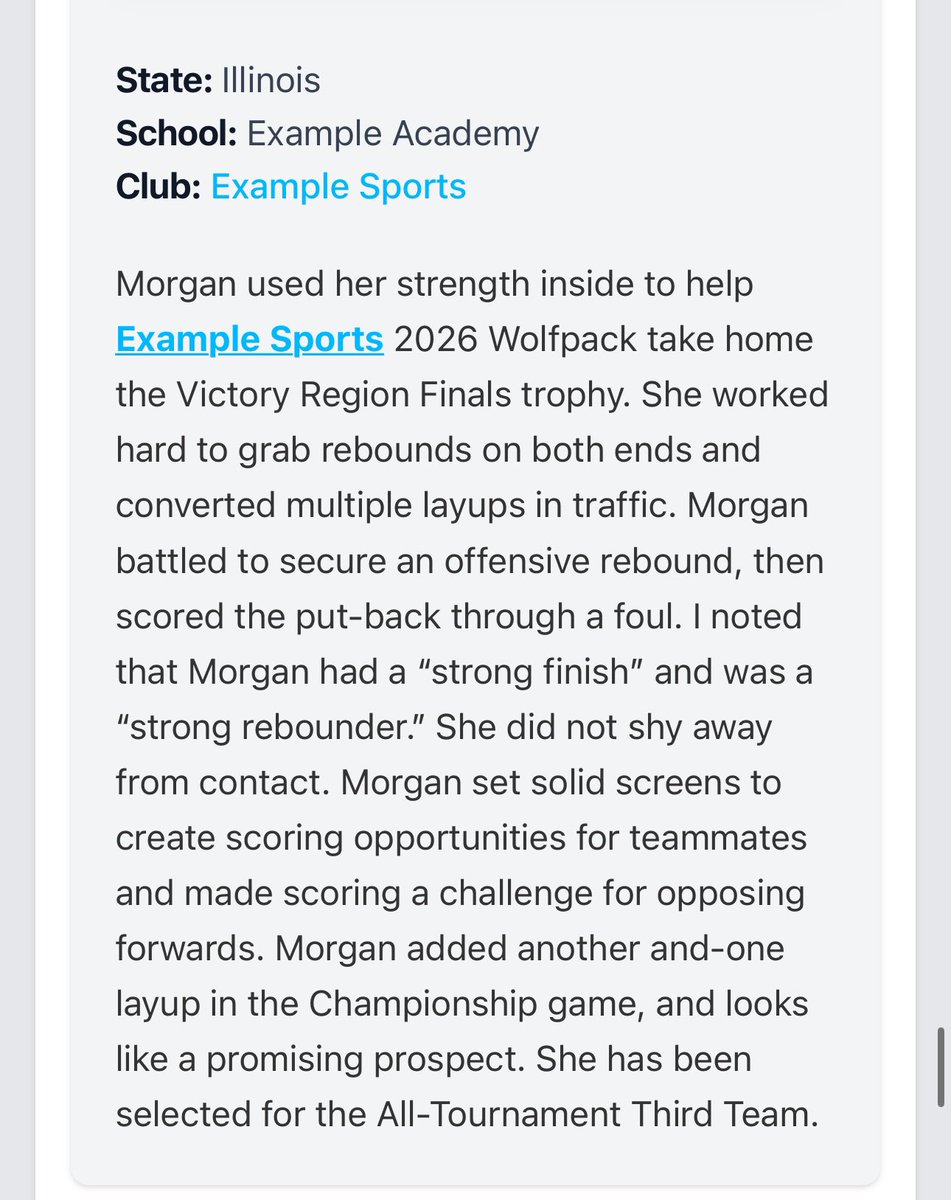 Morgan Baptist (@morgan_baptist) on Twitter photo Thank you for the write up and choosing me to be apart of the all tournament team!!!π«ΆπΎ <a href="/PGHCircuit/">Prep Girls Hoops Circuit π</a> <a href="/PGHIllinois/">Prep Girls Hoops Illinois</a> Thank you for the write up and choosing me to be apart of the all tournament team!!!π«ΆπΎ <a href="/PGHCircuit/">Prep Girls Hoops Circuit π</a> <a href="/PGHIllinois/">Prep Girls Hoops Illinois</a>