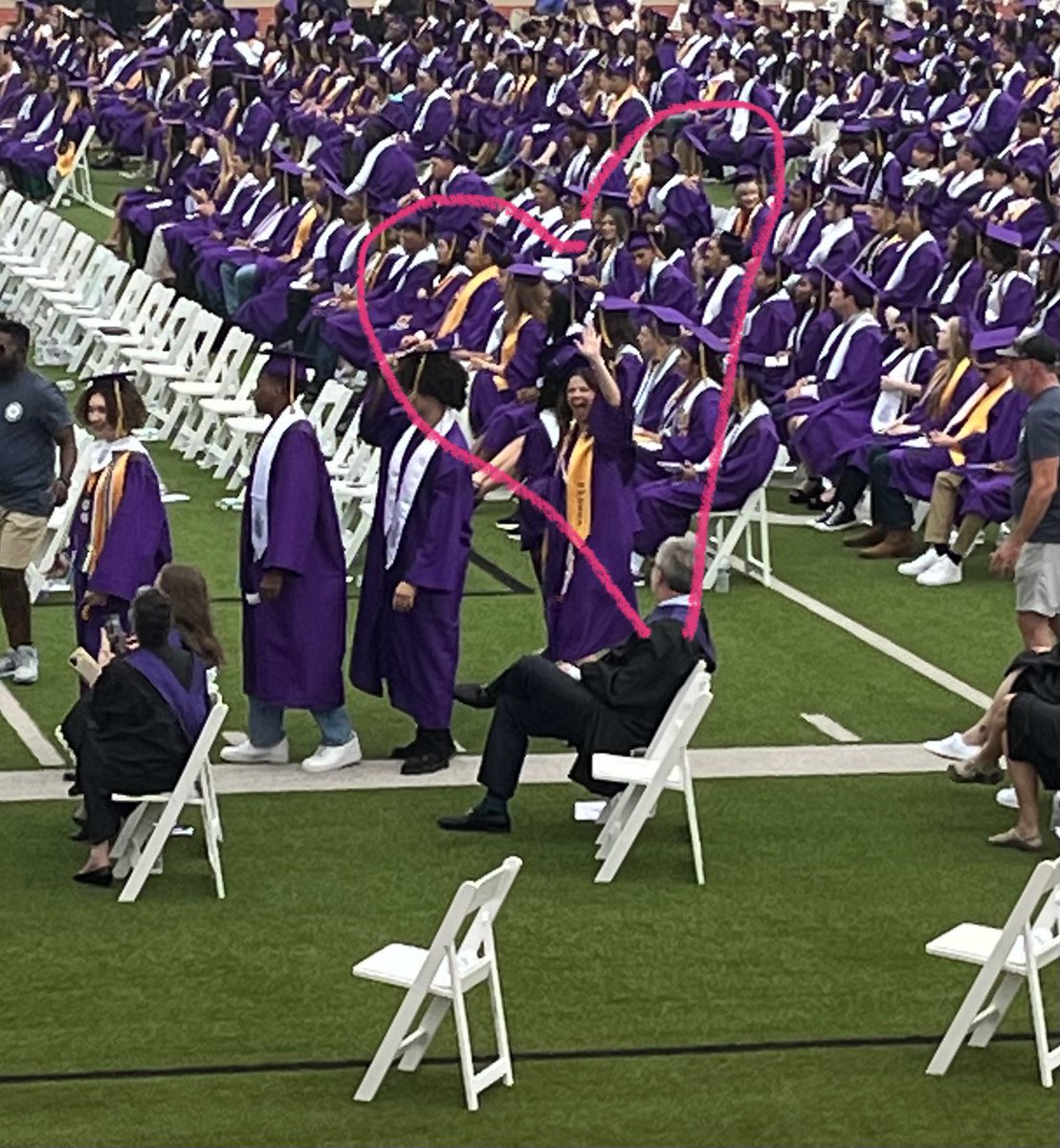 jengaylor's tweet photo. Another RHS graduate in the family! RHS Class of 2025💜💛 https://t.co/VH2RWylOdE