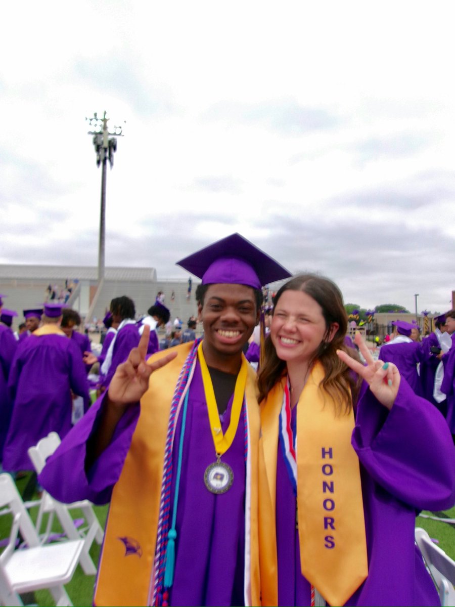 jengaylor's tweet photo. Another RHS graduate in the family! RHS Class of 2025💜💛 https://t.co/VH2RWylOdE