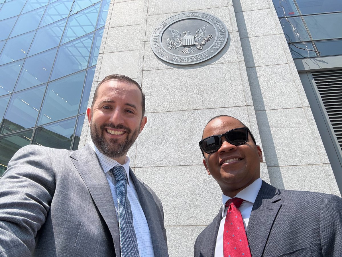 Axelar Network (@axelar) on Twitter photo Interop Labs CEO <a href="/sergey_nog/">Sergey Gorbunov</a>, head of legal/policy <a href="/JasonRozovsky/">Jason Rozovsky</a> + head of institutional Chris Robins met w/ <a href="/SECGov/">U.S. Securities and Exchange Commission</a> today. Topics:
1⣠Benefits of decentralized interoperability
2⣠Security guarantees of permissionless networks
3⣠How interop connects compliant systems Interop Labs CEO <a href="/sergey_nog/">Sergey Gorbunov</a>, head of legal/policy <a href="/JasonRozovsky/">Jason Rozovsky</a> + head of institutional Chris Robins met w/ <a href="/SECGov/">U.S. Securities and Exchange Commission</a> today. Topics:
1⣠Benefits of decentralized interoperability
2⣠Security guarantees of permissionless networks
3⣠How interop connects compliant systems