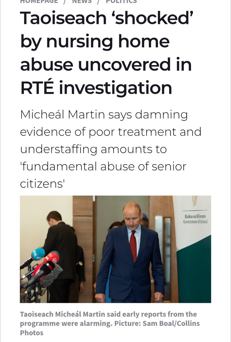 1. Michael Martin was 'shocked' after the Brandon, Emily &amp; Grace case &amp; now this. He seems to be in a permanent state of shock. Yet his Govt have not committed to adult safeguarding laws &amp; mandatory reporting of abuse. #RTEInvestigates