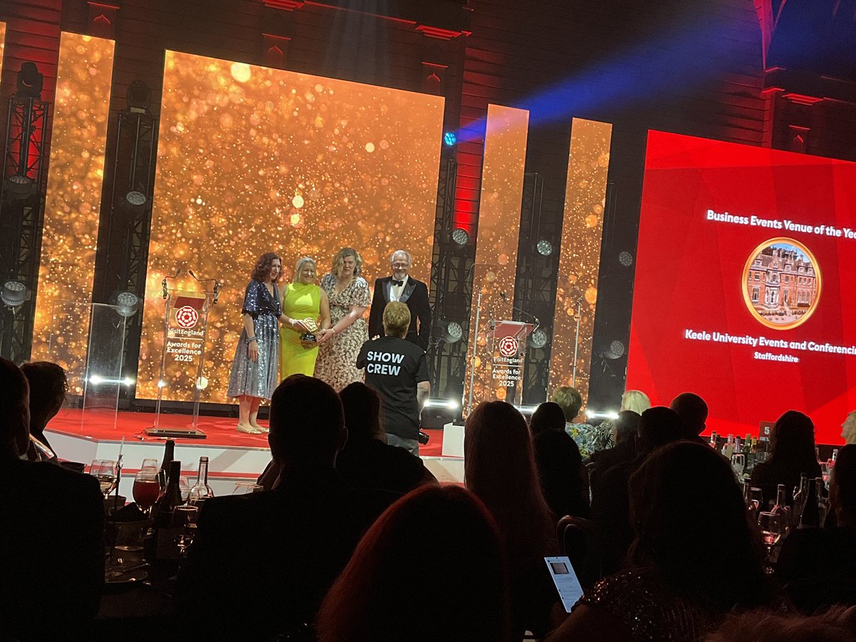 VisitEnglandBiz (@visitenglandbiz) on Twitter photo Big congratulations to Keele University Events and Conferencing <a href="/KeeleUniversity/">Keele University 🐿️</a>, Staffordshire, for winning the Gold #BusinessEventsVenueOfTheYear Award! #VEAwards2025 Big congratulations to Keele University Events and Conferencing <a href="/KeeleUniversity/">Keele University 🐿️</a>, Staffordshire, for winning the Gold #BusinessEventsVenueOfTheYear Award! #VEAwards2025