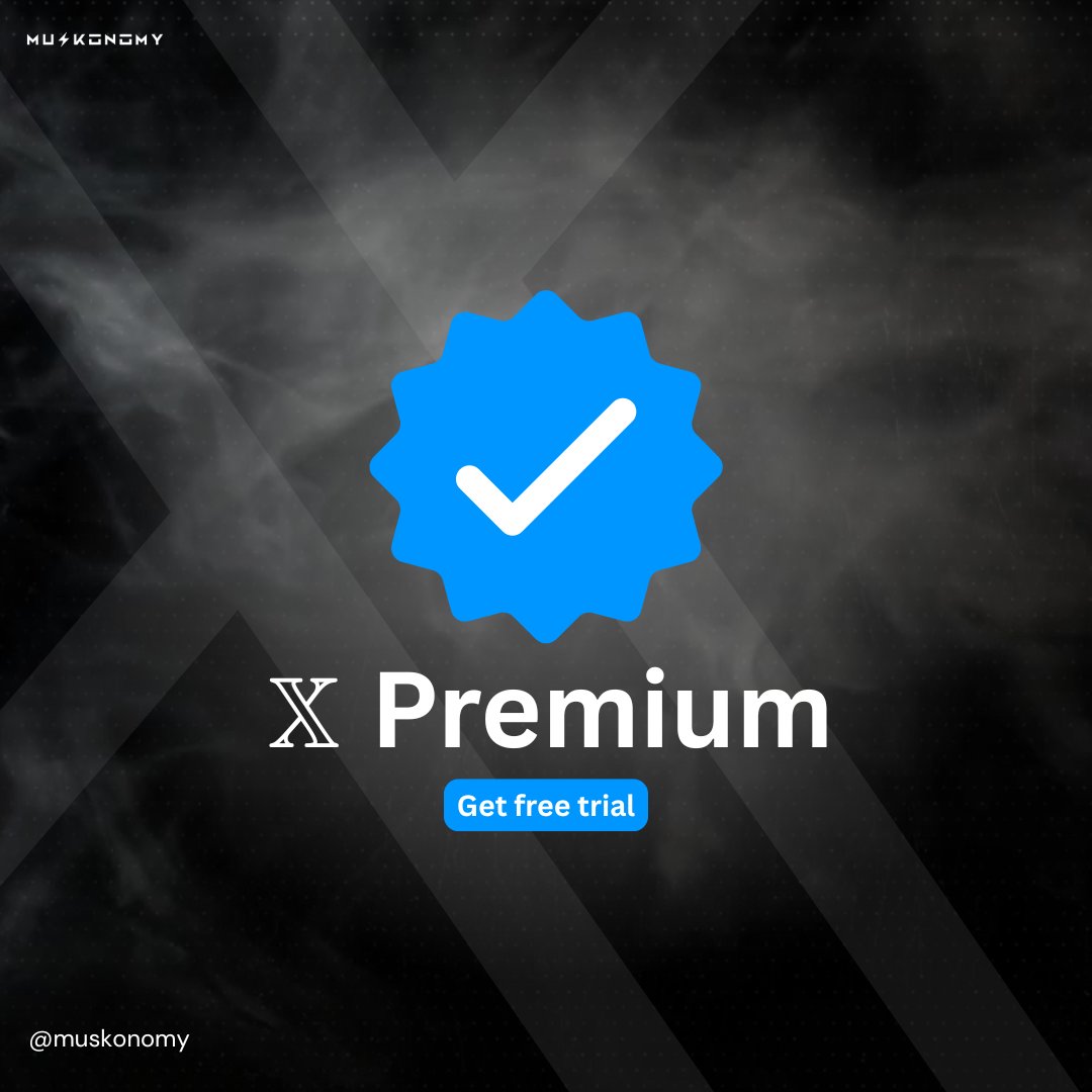 muskonomy's tweet image. 🚨 BREAKING: X will soon offer a free trial of Premium.

Test it before you buy it. Do you want to give it a try?