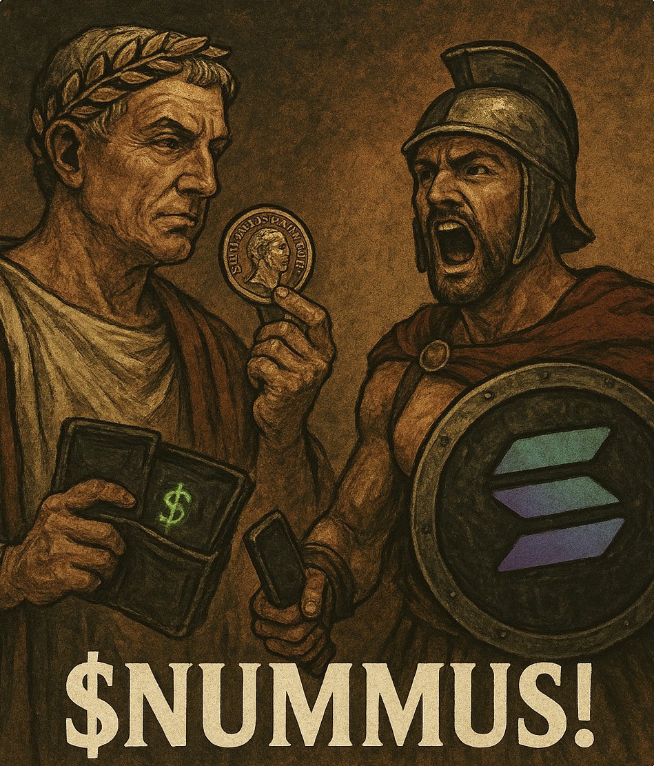 Bollish's tweet photo. 1 $NUMMUS = $1 

@NummusMemeCoin https://t.co/0rdtD9r91u